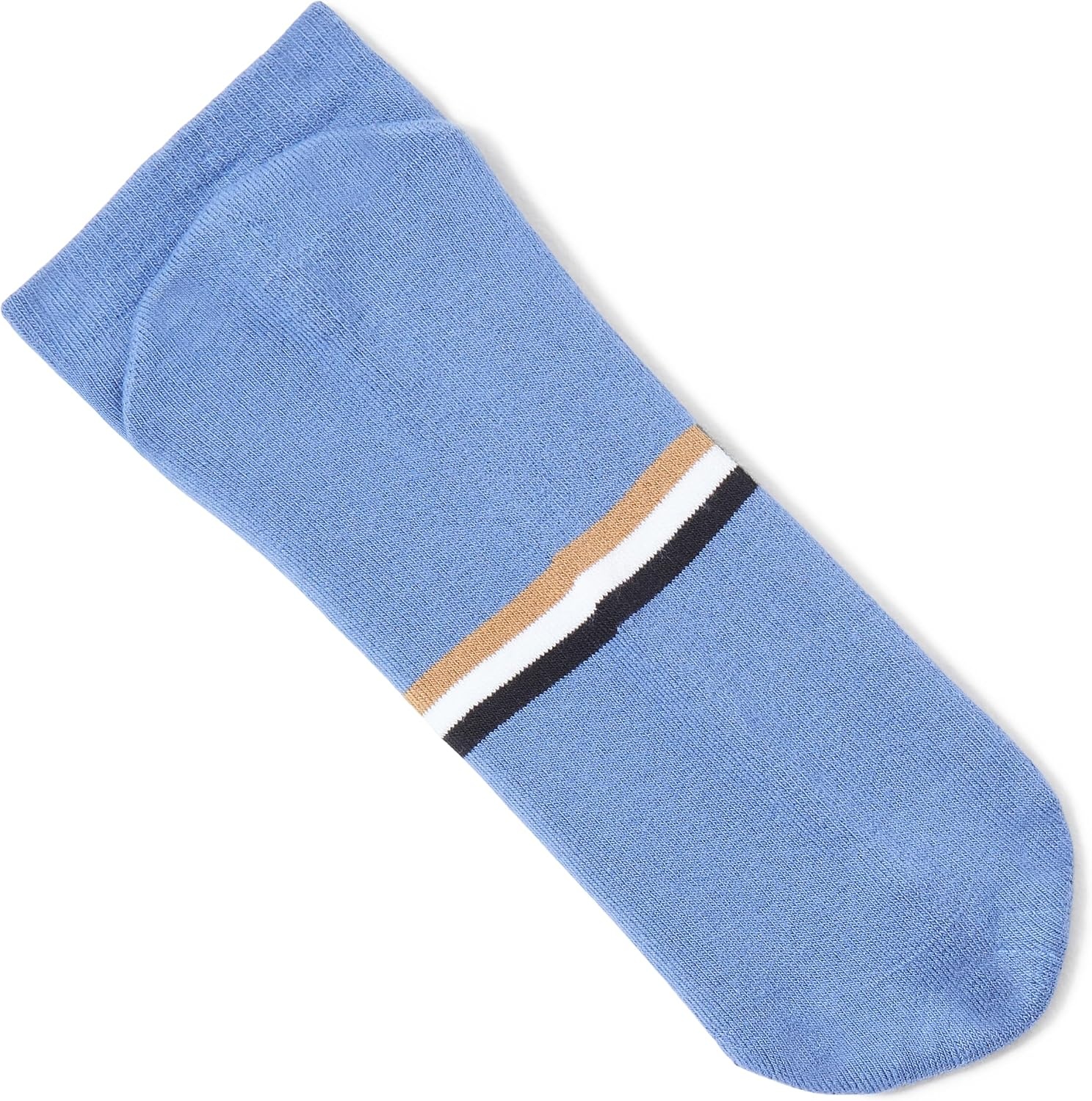 image:imageBOSS Mens 2 Pack Iconic Bold Logo Combed Cotton Ankle SocksBijou Blue