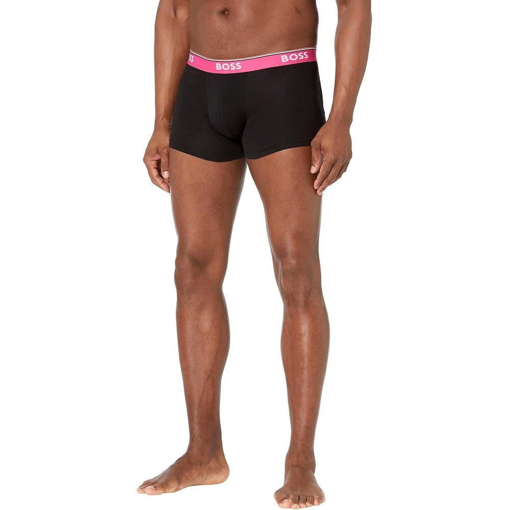 image:imageBOSS 3Pack Power TrunksDark Black  Bright Magenta  Dark Black  Slate Grey  Dark Black  Frost White