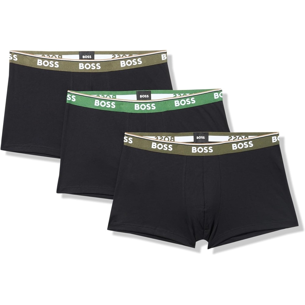 image:imageBOSS 3Pack Power TrunksGander Green BandOlive BandPurple Band