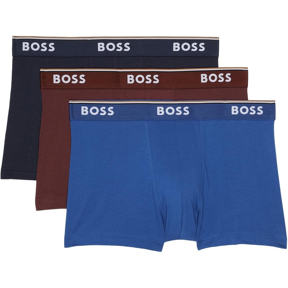image:imageBOSS 3Pack Power TrunksTrue BlueMerlotCaptain Navy