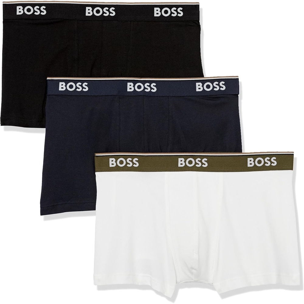 image:imageBOSS 3Pack Power TrunksWhiteNight NavyBlack Grease