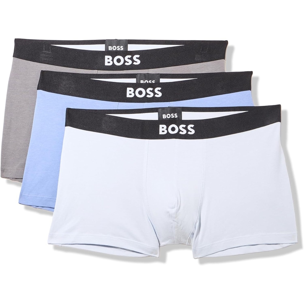 image:imageBOSS Mens 3pack Logo Icon TrunksArctic BlueColony BlueCastle Rock