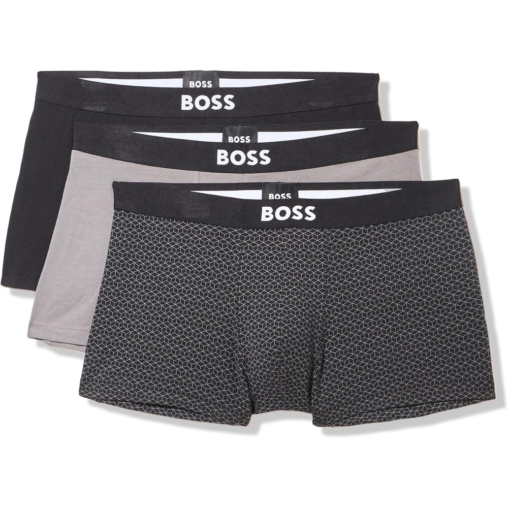 image:imageBOSS Mens 3pack Logo Icon TrunksBlackPurple Haze