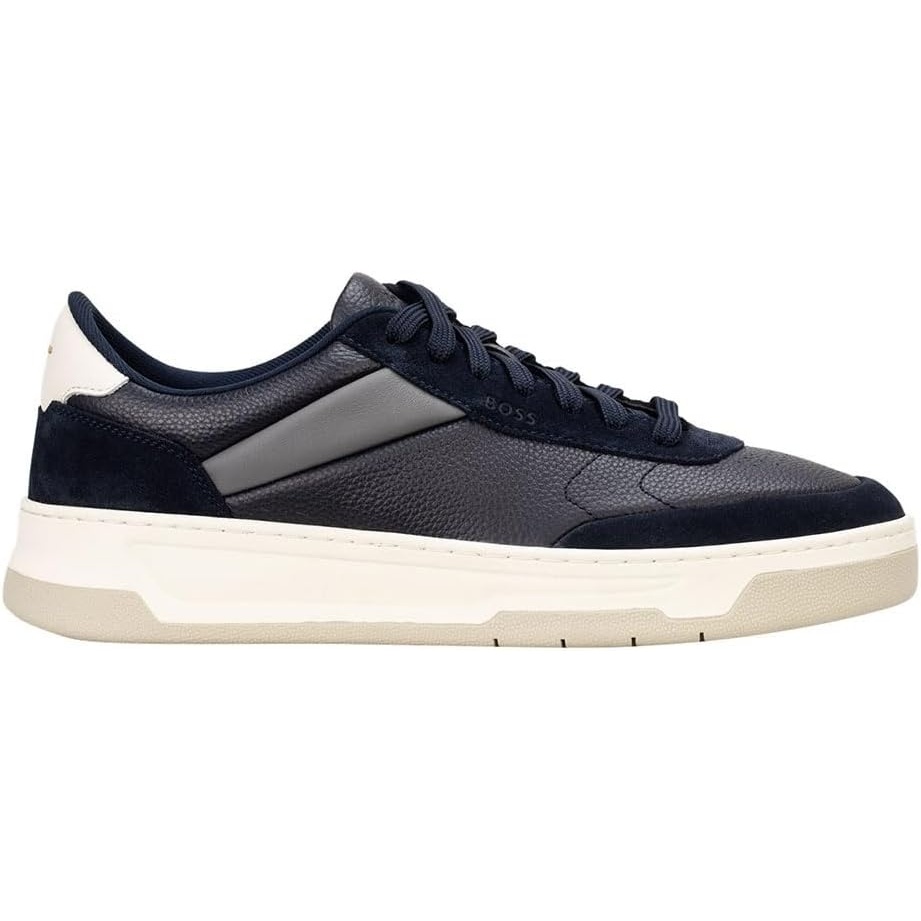image:imageBOSS Mens BaltimoreTenn Trainers in Blue Smooth Leather