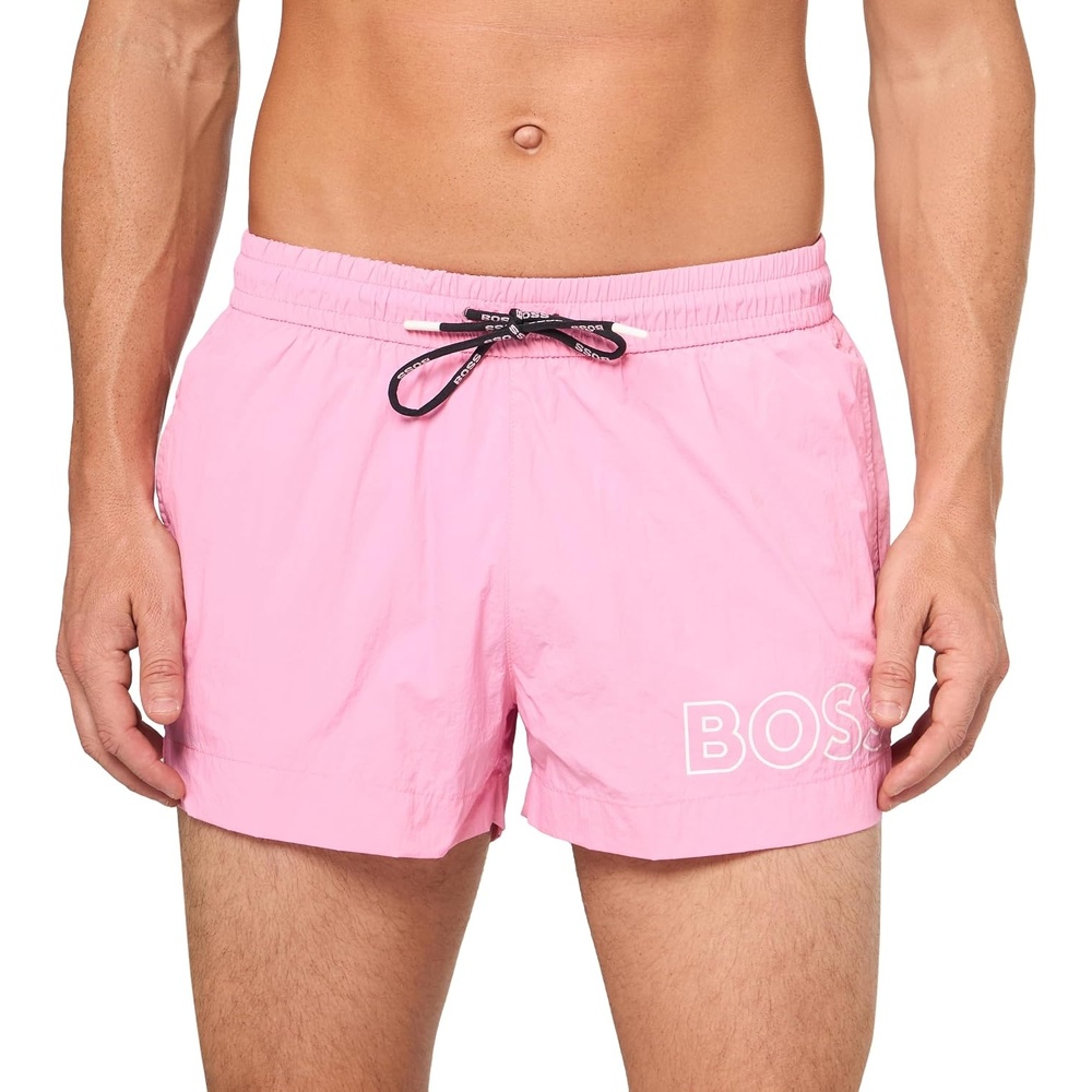 image:imageBOSS Mens Big Logo Swim TrunkFresh Watermelon Pink