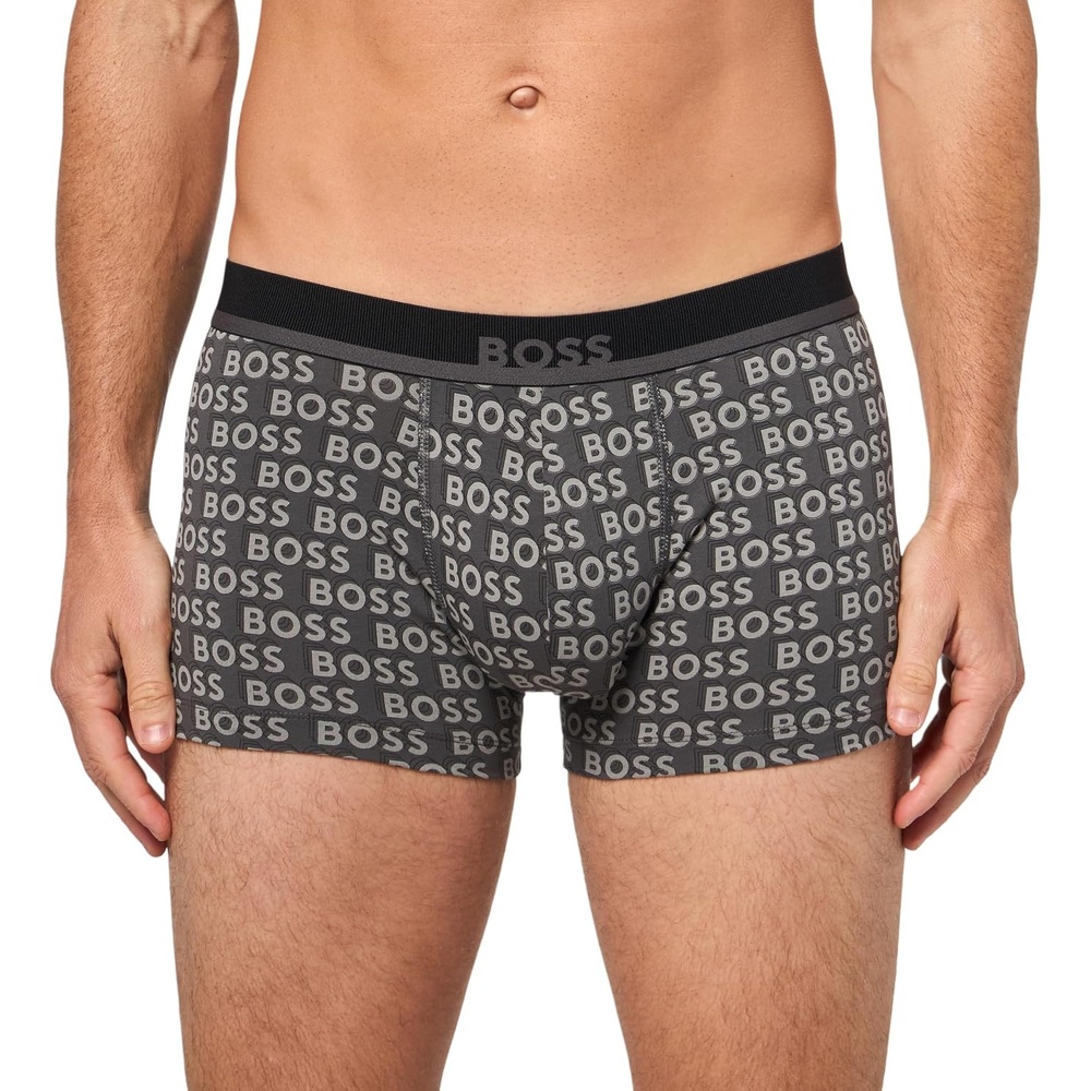 image:imageBOSS Mens Bold Logo 365 Cotton Stretch Trunk UnderwearCarbon Logo