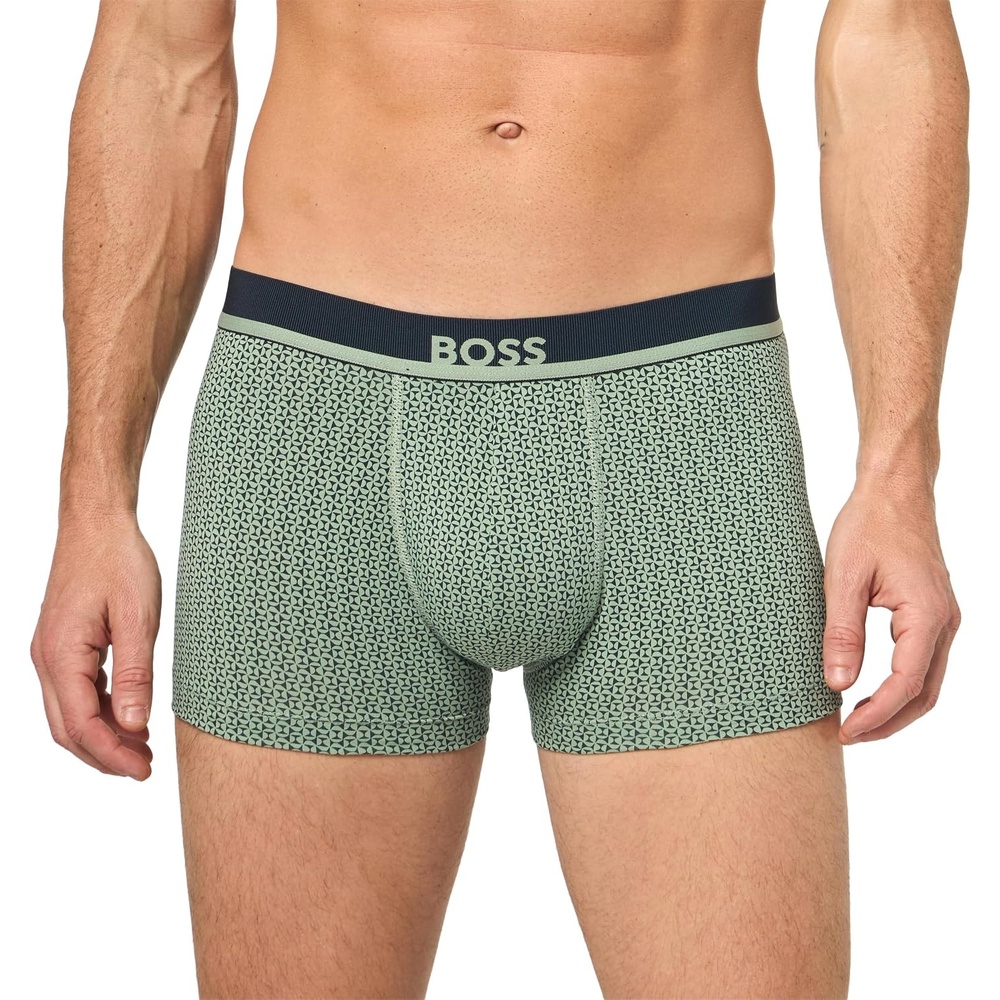 image:imageBOSS Mens Bold Logo 365 Cotton Stretch Trunk UnderwearGreen Bay
