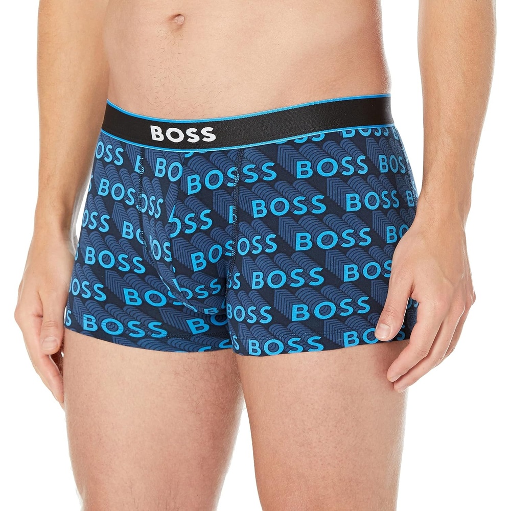 image:imageBOSS Mens Bold Logo Patterned TrunkBrilliant Blue