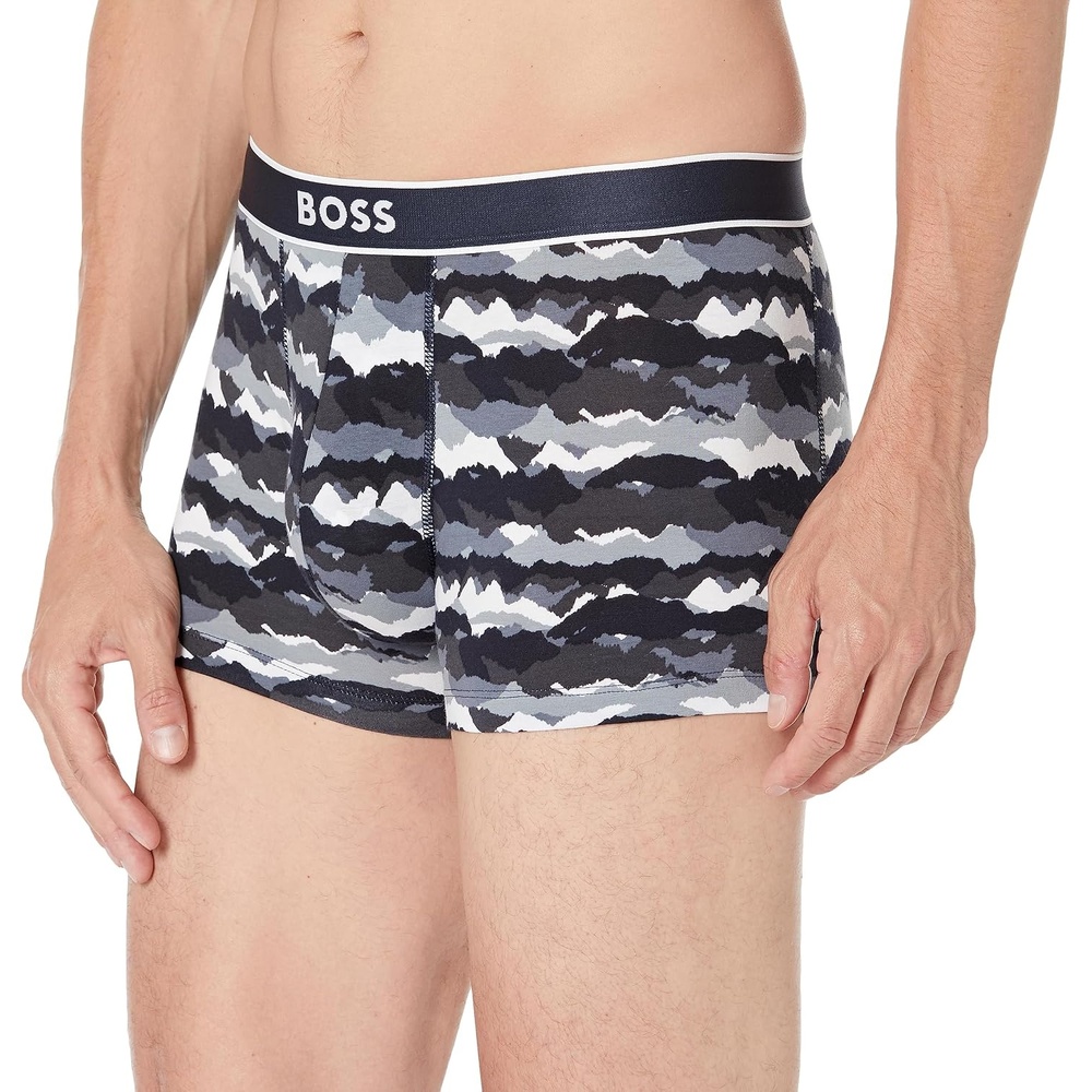 image:imageBOSS Mens Bold Logo Patterned TrunkGrey Waves