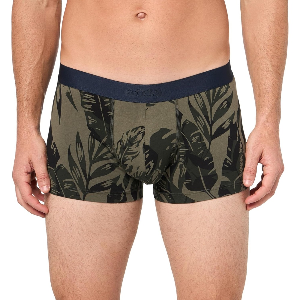 image:imageBOSS Mens Bold Logo Patterned TrunkPewter Green Floral