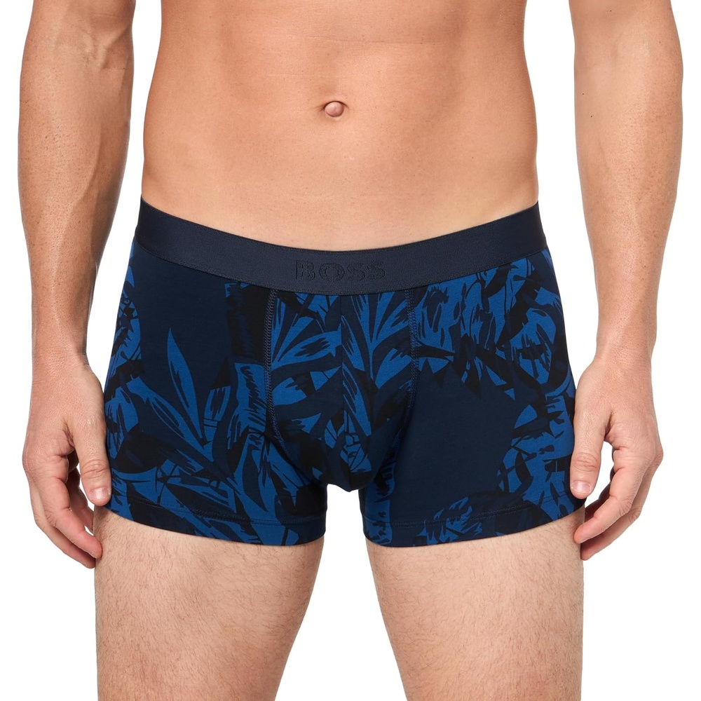 image:imageBOSS Mens Bold Logo Patterned TrunkVelvet Blue Floral