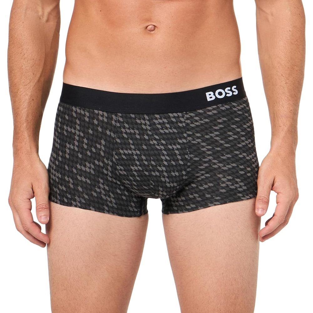 image:imageBOSS Mens Camouflage Design TrunksAbstract Black Camo
