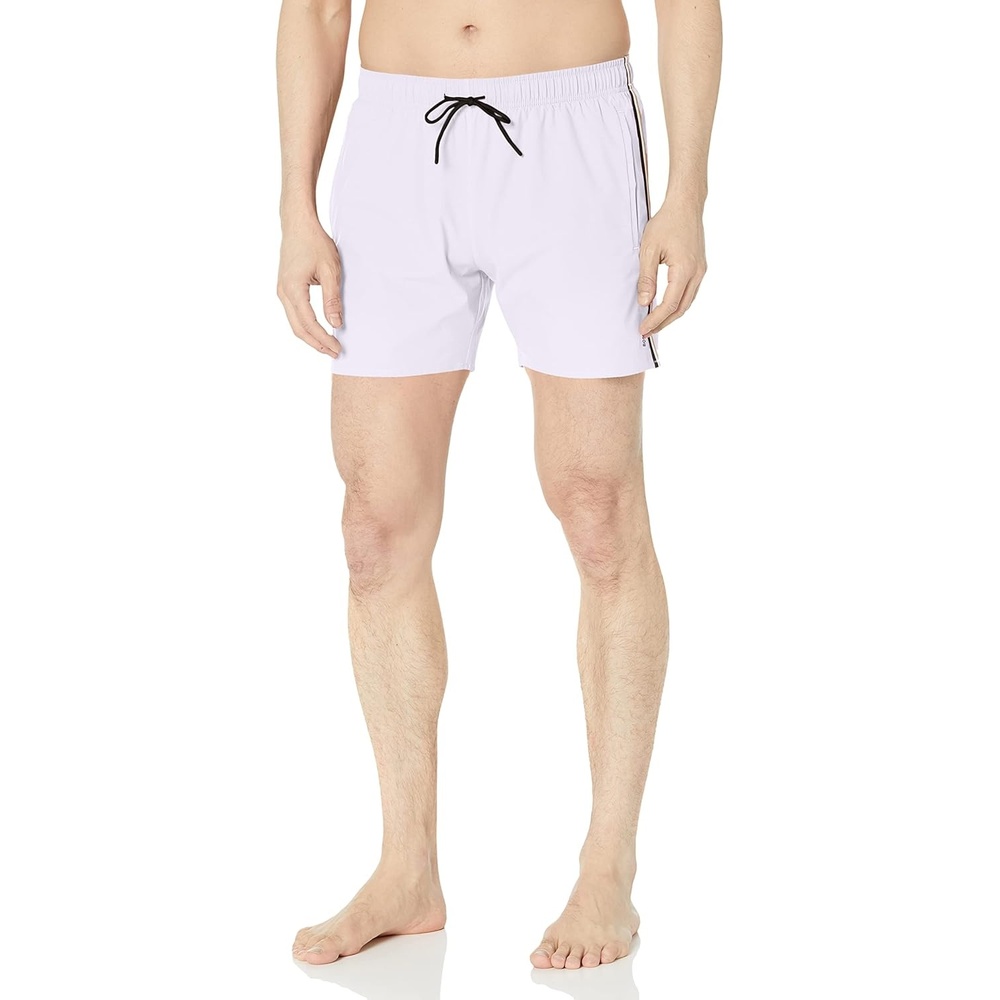 image:imageBOSS Mens Iconic Stripe Swim TrunksSalt