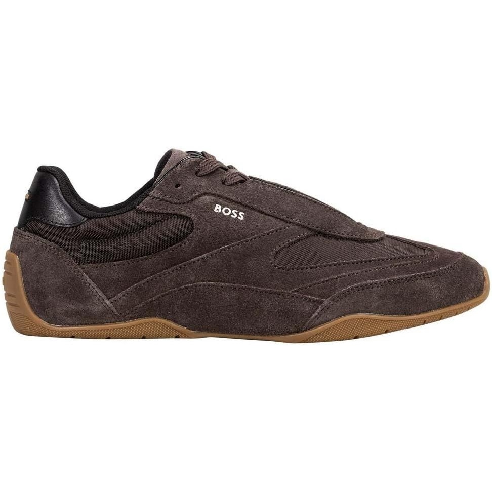 image:imageBOSS Mens JaylenLowpsdny 10274847 01 LowProfile TrainersOpen Brown
