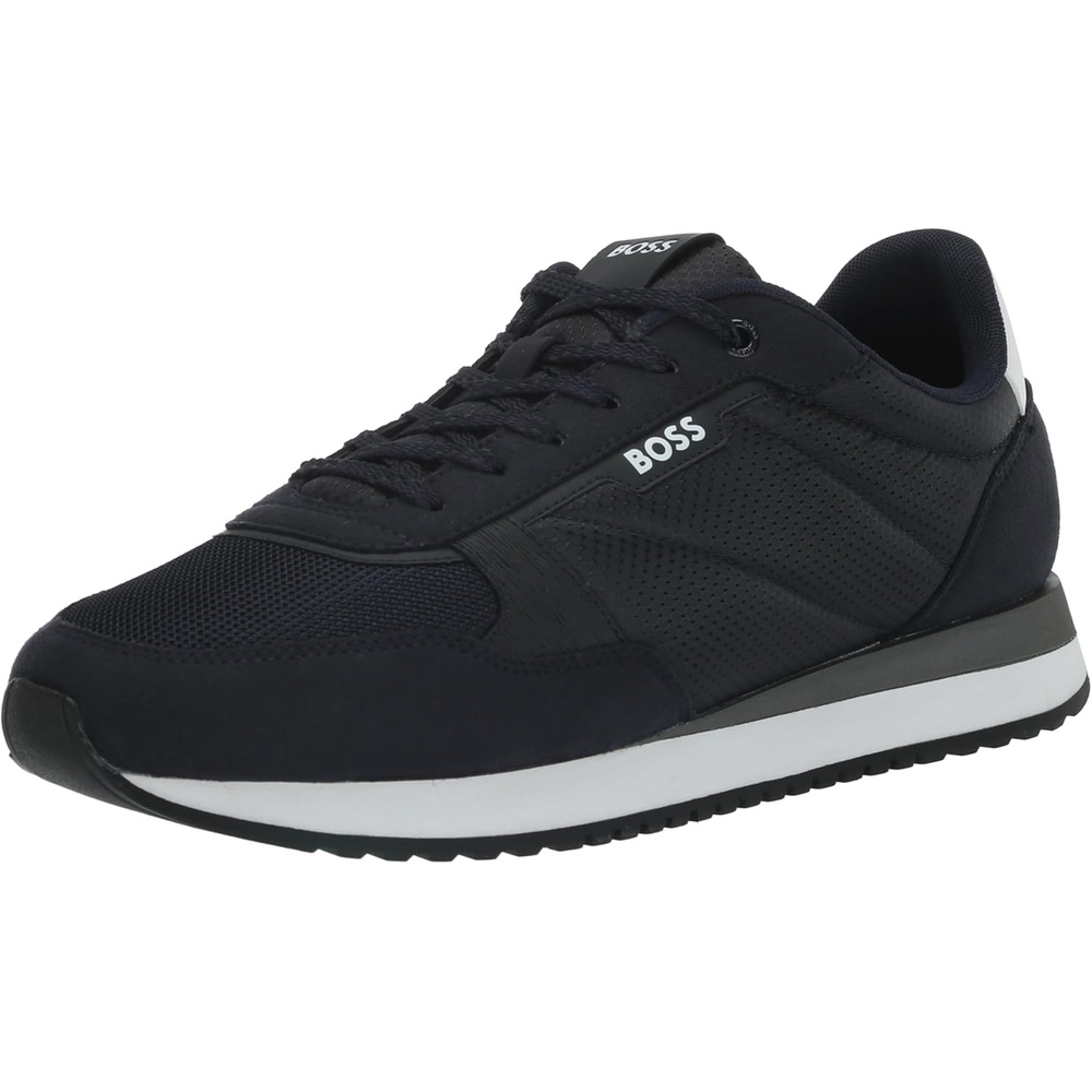 image:imageBOSS Mens Kai Retro Low Profile SneakersDeep Sea BlueDark Navy