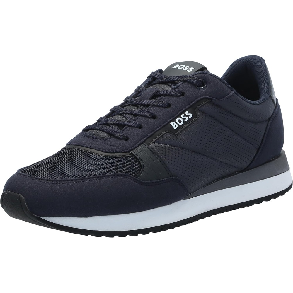image:imageBOSS Mens Kai Retro Low Profile SneakersShiny Navy