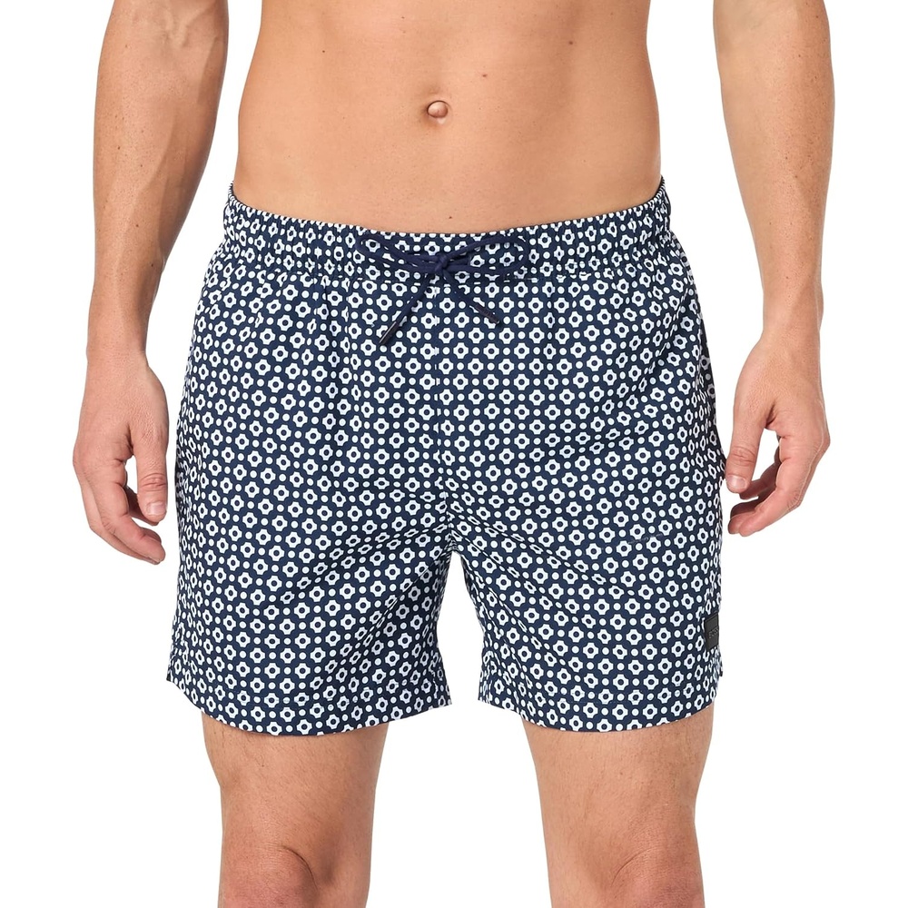 image:imageBOSS Mens Microprint Swim TrunksRoyal Blue Microprint