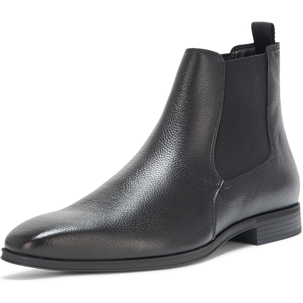 image:imageBOSS Mens Theon Leather Chelsea BootBlack Olive