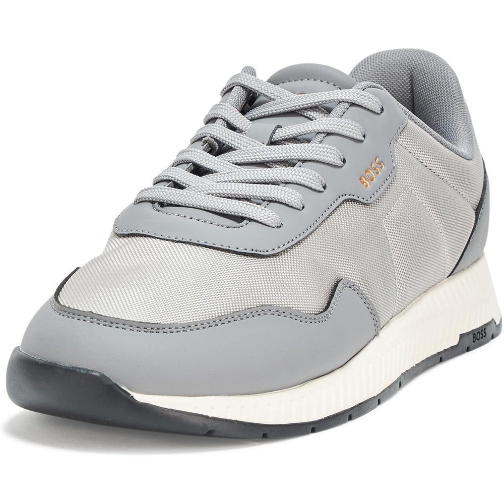 image:imageBOSS Mens Titanium Nylon Blend Laceup SneakersGrey Microchip
