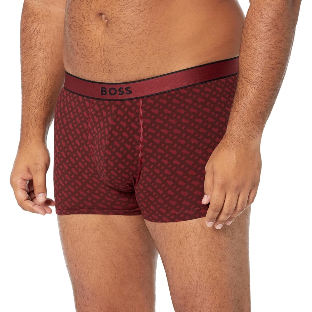 image:imageBOSS Mens Trunk 24 LogoCabernet Wine  Burgundy Red