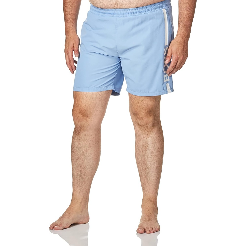 image:imageBOSS Mens Vertical Logo Swim TrunksBel Air Blue