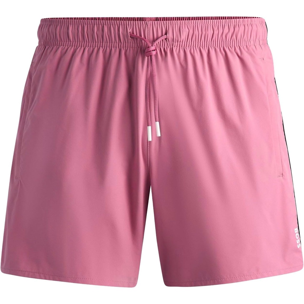 image:imageBOSS Mens Vertical Logo Swim TrunksLightPastel Pink681