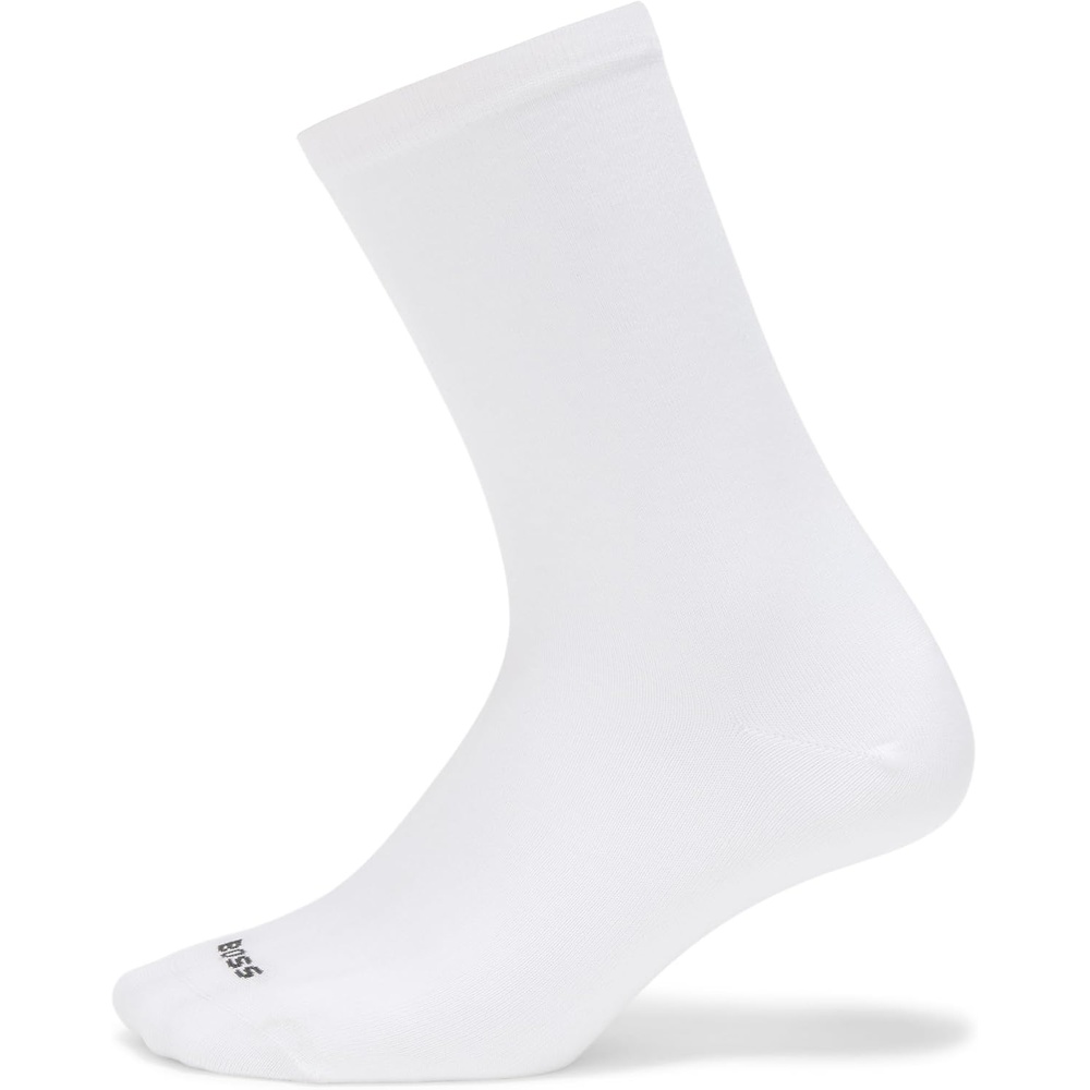 image:imageBOSS Womens 2pack Regular Length Solid Color SocksWhite