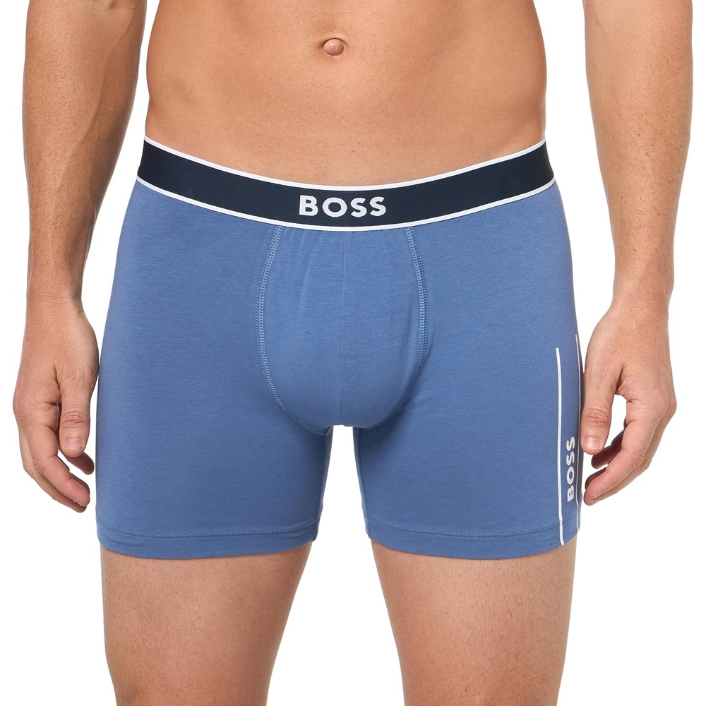 image:imageBOSS mens Boxer Brief 24 LogoBijou Blue