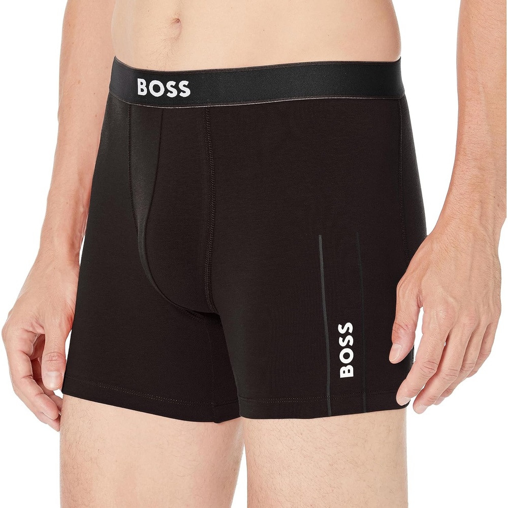 image:imageBOSS mens Boxer Brief 24 LogoBlack Grease