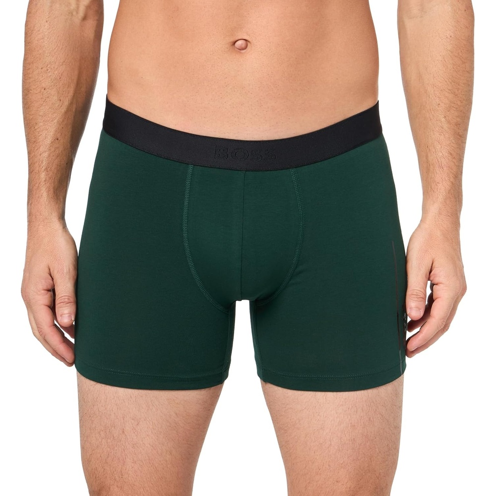 image:imageBOSS mens Boxer Brief 24 LogoPine Tree Green