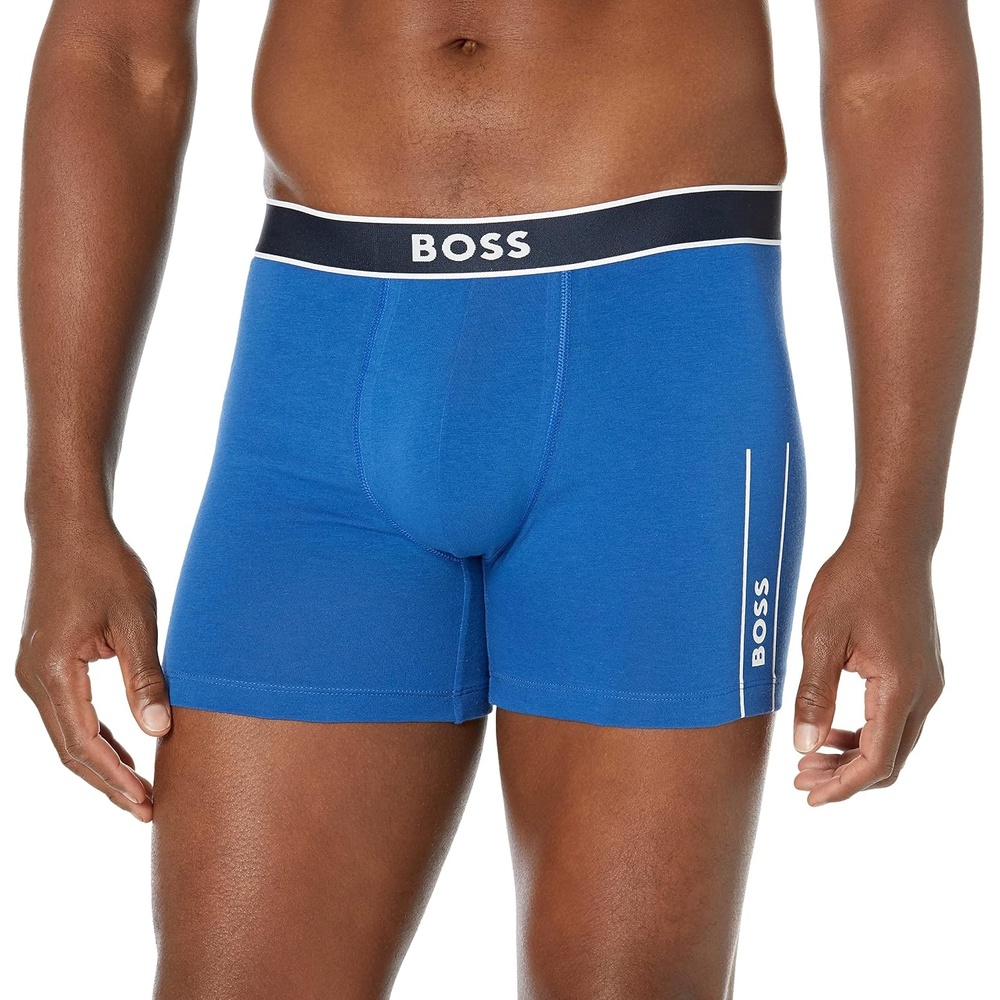 image:imageBOSS mens Boxer Brief 24 LogoTrue Blue