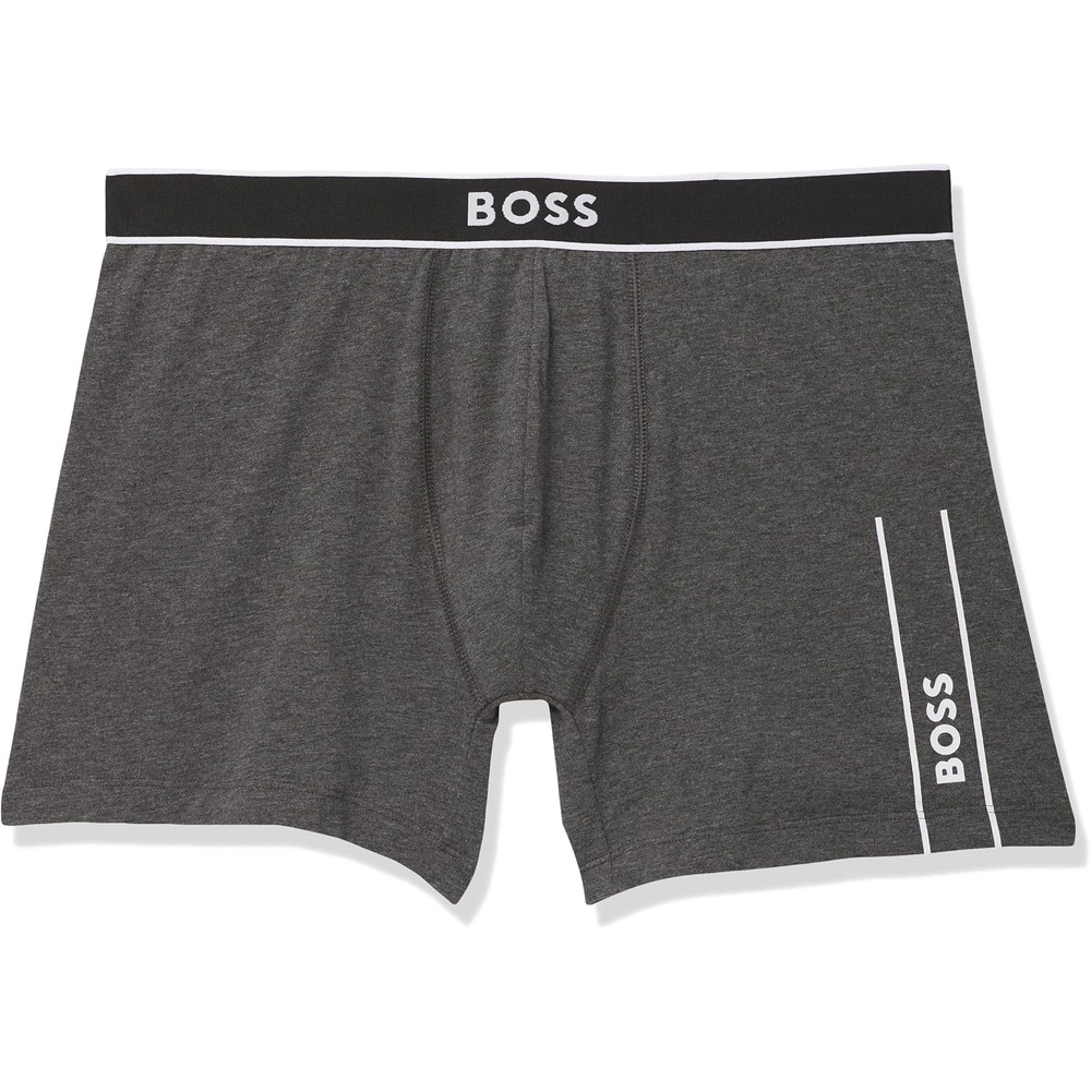 image:imageBOSS mens Boxer Brief 24 LogoWood Apple Grey