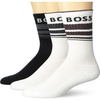 image:imageBOSS Mens 3Pack Bold Logo Solid Cotton SocksBlack Currant  White Lychee  White Lychee