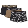 Black Flowers/Khaki Green/Black