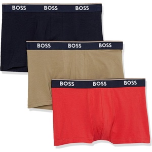 BOSS 3-Pack Power Trunks(Bright Red/Navy/Trout Green)