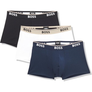 BOSS 3-Pack Power Trunks(Denim Blue/Pepper Black/Salt White)