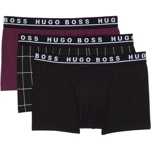 BOSS 3-Pack Power Trunks(Raven Black/Black Plaid/Eggplant)