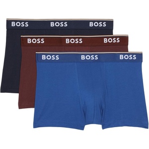 BOSS 3-Pack Power Trunks(True Blue/Merlot/Captain Navy)