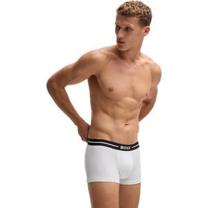 BOSS Men’s 3 Pack Bold Trunk(Navy/ Bright White/ Dark Black)