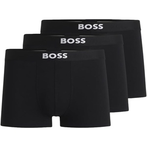 BOSS Men’s 3-pack Logo Icon Trunks(Black Carbon)