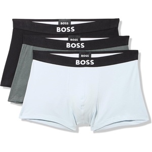 BOSS Men’s 3-pack Logo Icon Trunks(Seafoam/Olive/Black)