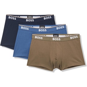 BOSS Men’s 3-pack Multi Color Bold Logo Trunks(Black Dusk/Black Dusk/Black Dusk)