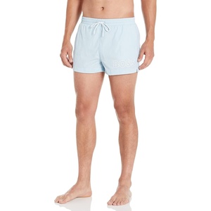 BOSS Men’s Big Logo Swim Trunk(Angel Blue)