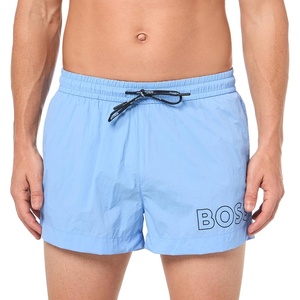 BOSS Men’s Big Logo Swim Trunk(Niagara Mist)