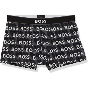 BOSS Men’s Bold Logo Patterned Trunk(Asphault Logo)