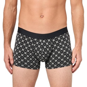 BOSS Men’s Bold Logo Patterned Trunk(Black Jacquard)