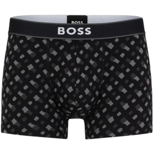 BOSS Men’s Bold Logo Patterned Trunk(Black Widow)