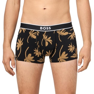 BOSS Men’s Bold Logo Patterned Trunk(Carmel Palm Leaf)
