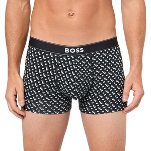 BOSS Men’s Bold Logo Patterned Trunk(Monogram Grey)