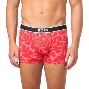 BOSS Men’s Bold Logo Patterned Trunk(Pink Punch Floral)